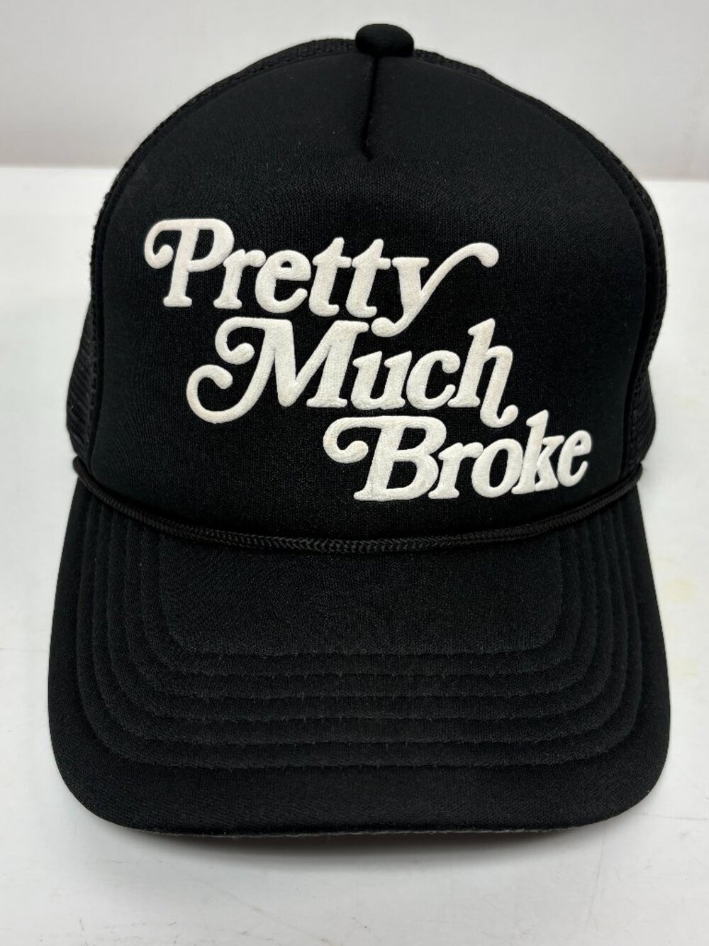 Apthcry Pretty Much Broke Trucker Hat Black, OSFM
